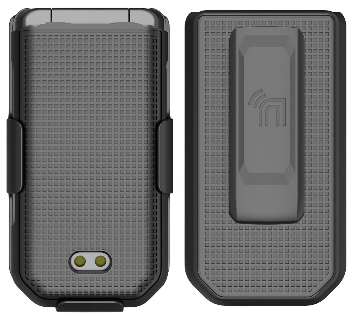 Custodia Antiurto CAT Flip Custodia Rigida Con Clip Per CAT S22 Flip - Fondina Da Cintura E Cover Protettiva Grigliata, Antiscivolo Cover Protettiva Guscio Rigido CAT S22 - Foto 12