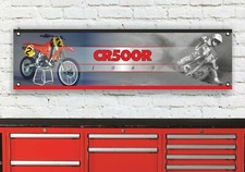 BR148B Honda CR500 CR500R Dave Thorpe 1989 Werkstatt Banner Schild