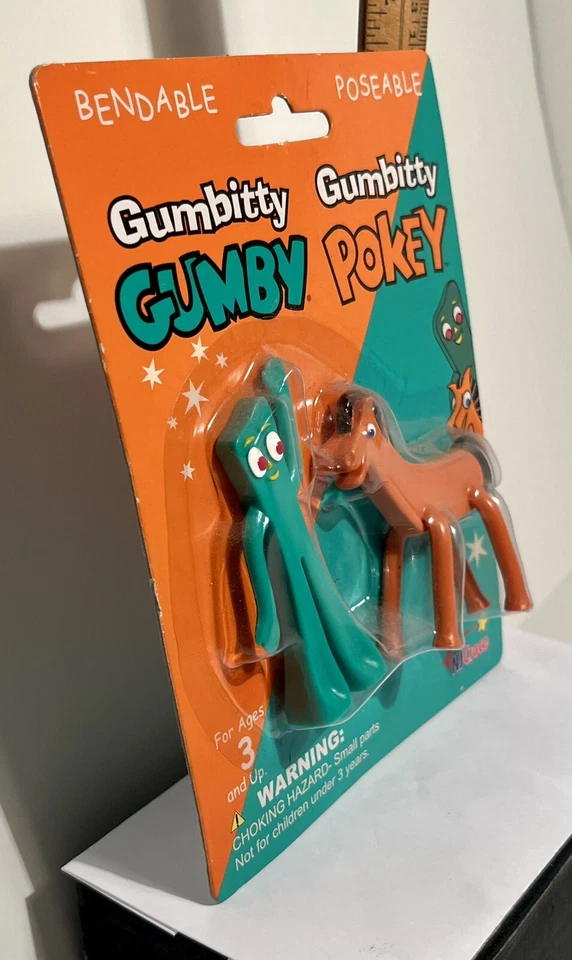 *FIGURAS FLEXIBLES GUMBY Y POKEY DE COLECCIÓN 2004* *NUEVO STOCK ANTIGUO* Foto 3 de 3
