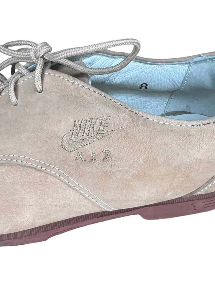 Туфли для гольфа женские Nike Pro Air Classic 8 желтовато-коричневые замшевые винтажные 90-е НОВЫЕ - Изображение 3 из 4