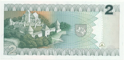 Lithuania / Litauen - 2 Litai 1993 UNC - Pick 54 - Picture 2 of 2