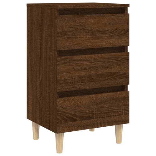 Nachttisch Massivholz-Beine Nachtschrank Nachtkommode mehrere Auswahl vidaXL - Bild 41 von 48