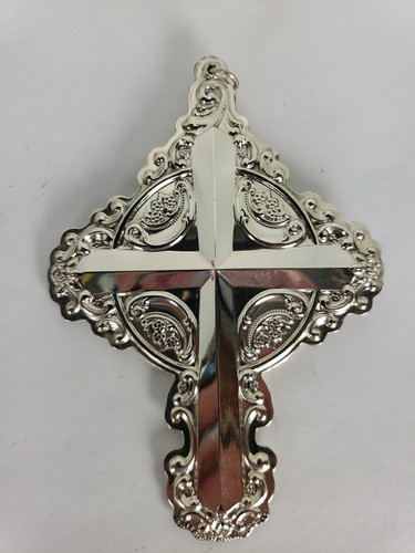 WALLACE 2011 STERLING SILVER GRAND BAROQUE CROSS 16TH EDITION 1994-2001 ORNAMENT - Picture 5 of 23