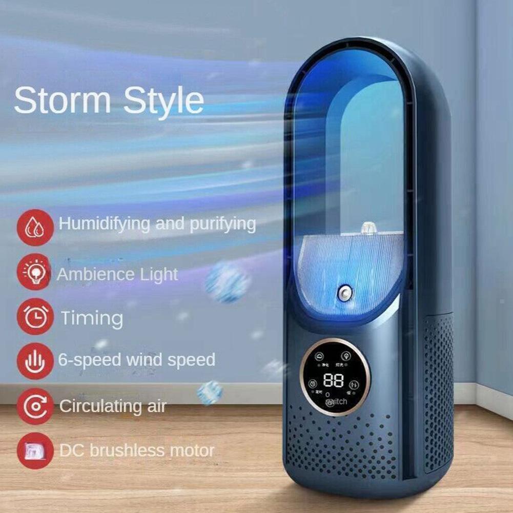 Enfriador de aire Ventilador eléctrico sin aspas Aire acondicionado con temporiz