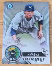 2018 Bowman Chrome Bowman Scouts Top 100 #BTP-64 Nick Pratto Insert