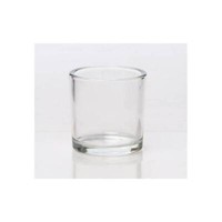 Teelichthalter Kerzenglas Heavy H. 8Cm Ø 9Cm Glas Klar Konisch Rudolph Keramik
