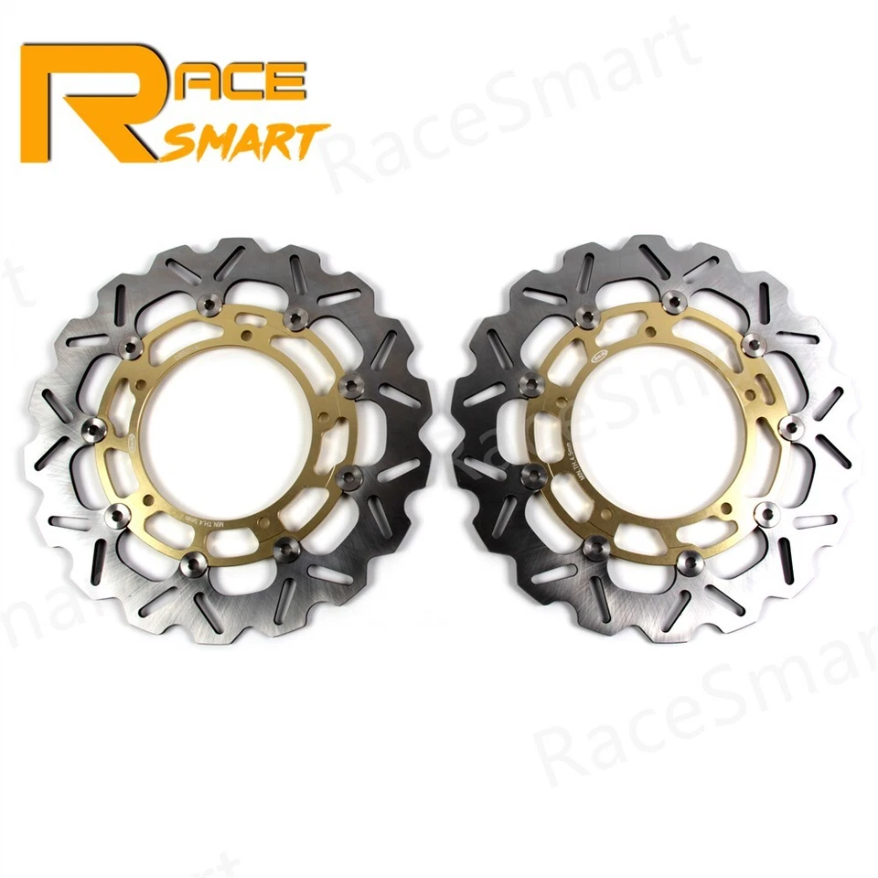 Front Rear Brake Discs Rotors Pads For Yamaha YZF R1 2007 - 2014 2013 2012 2011 - Image 4 of 4