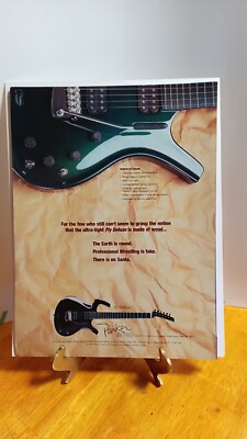 PARKER FLY GUITAR GREEN 1997 GUITAR AD PRINT AD 11 X 8.5 0597