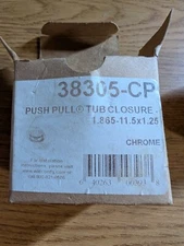 Watco Drain Stopper,Dia. 2-7/8",Brass ,Chrome 38305-CP Watco 38305-CP