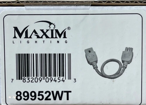 Maxim CounterMax MXInterLink5 18" Connecting Cord White - 89952WT  - Picture 1 of 2