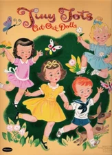 VINTAGE UNCUT 1958 TINY TOTS PAPER DOLLS~ADORABLE~#1 TOP REPRODUCTION SELLER