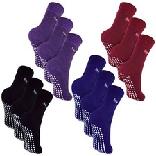 Kids Home Slipper Socks by THMO Fleece Lined Non Slip Socks With Grips