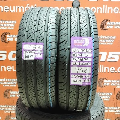 2x Uniroyal Rain Max 3 215/70 R15C 109/107S Sommerreifen 6.6/8.2mm