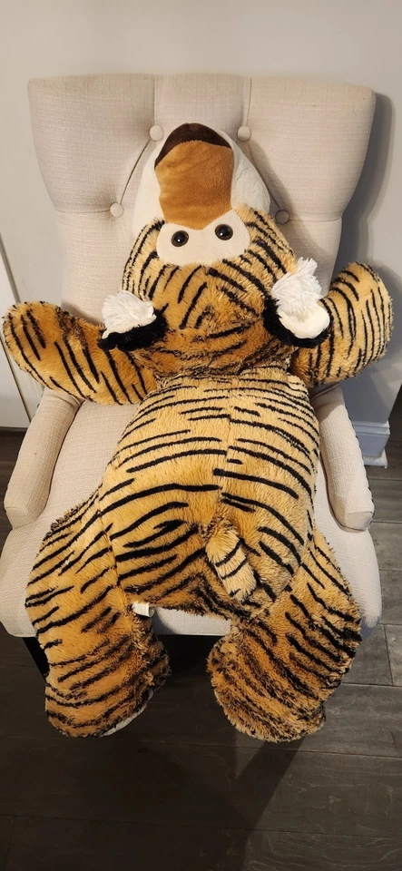 Большой плюшевый тигр 36 дюймов - большая плюшевая мягкая детская игрушка-животное подушка - Изображение 3 из 3