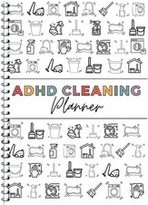 Adhd Cleaning Planner,Cleaning Schedule And Checklist Organizing White