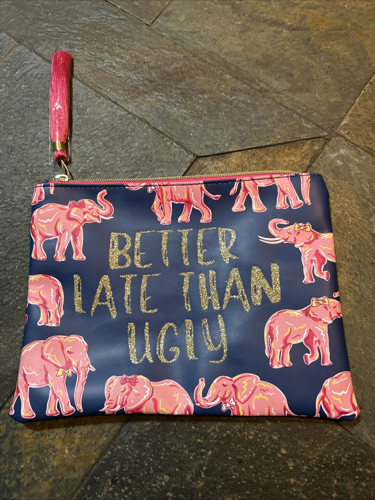 makeup bag /  Organizer Bag- Better Late Than Ugly-image