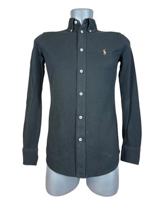 Polo Ralph Lauren Knit Oxford Bluse schwarz Größe S
