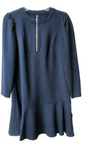 Tommy Hilfiger Womens Size 2 Drop Waist Mini Shift Dress Navy Blue