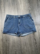 Debenhams Women's Red Herring Size 14 Short Denim Shorts, 4 Pockets BNWT