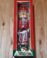 VTG Kurt S Adler 15" Old World Wooden Nutcracker Santa Candle Tree Small Defect