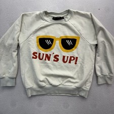 Mini Rodini  Black Suns Up Sweatshirt  Kids Size 7-9Y