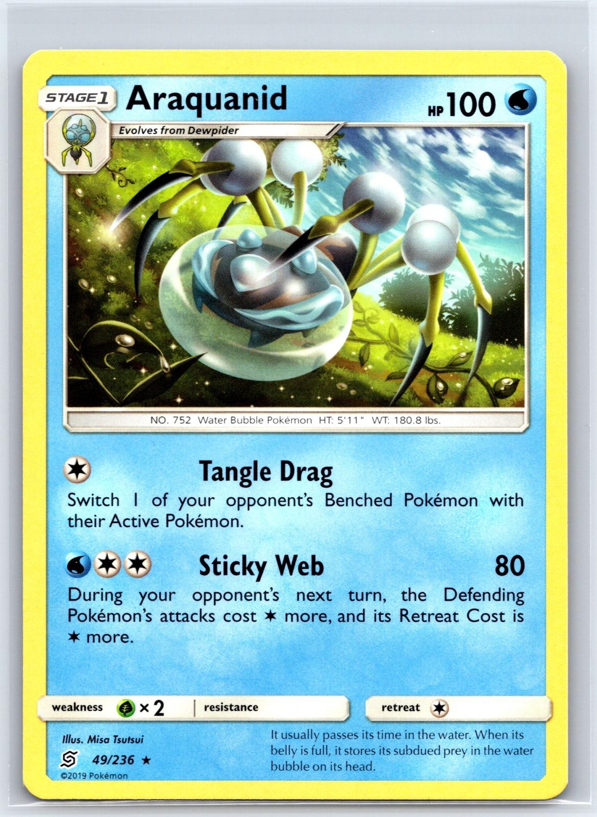 Araquanid 49/236 Rare Unified Minds Pokemon NM/M