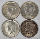 Kennedy Half Dollars 1964 - Lot of Four (4) 90% Silver Coins FREE SHIPPING