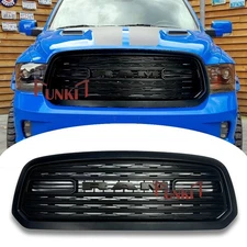Front Grille Limited Style For 2013-2018 Dodge Ram 1500 Black Grill With Letters