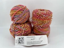 Interlacements MIKADO Art Yarn Bundle – 5 Balls – Scarf/Shawl Set – Great Gift