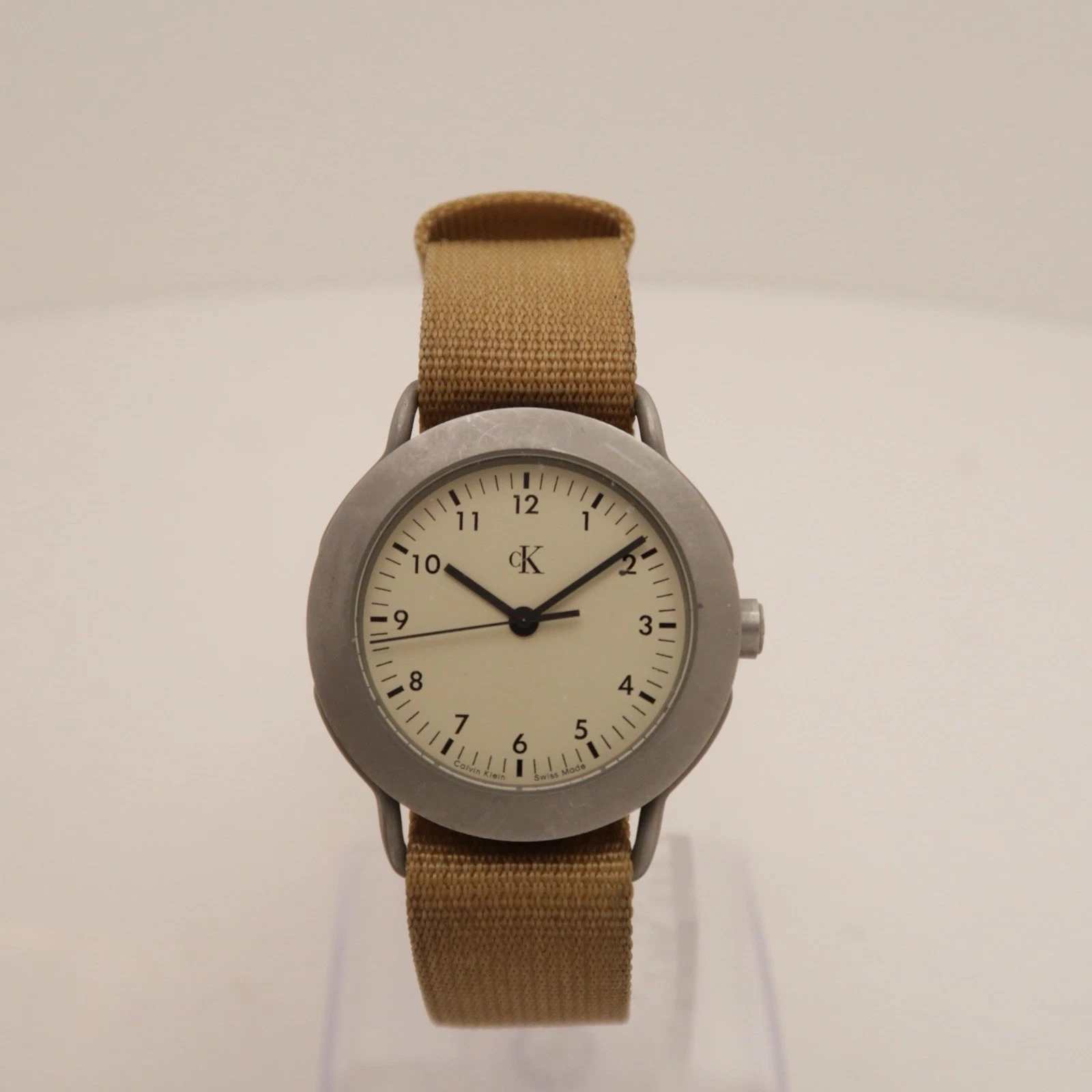 CALVIN KLEIN Swiss K5121 Analog Quartz Men Vintage Watch W341 *WORKING