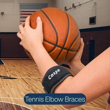 Tennis Elbow Brace Support Arthritis Tendonitis Golfer Arm Joint Pain Band Strap