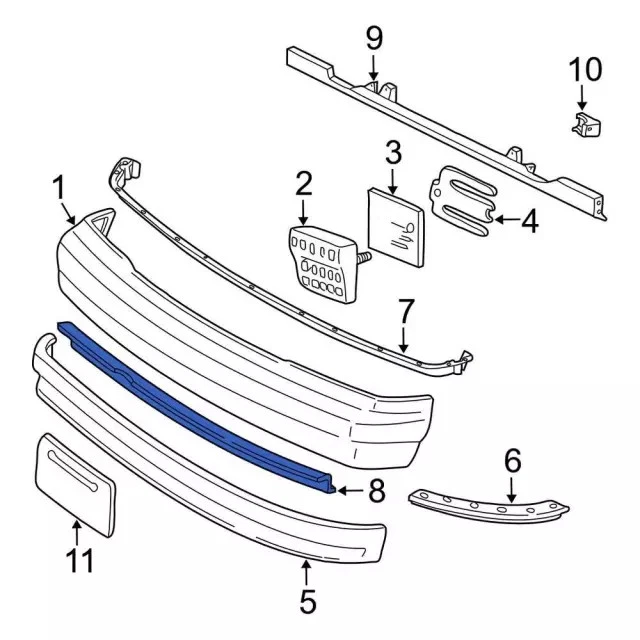 Подлинный дефлектор Ford F7UZ-15001A06-BA QTY 1 - Изображение 4 из 4