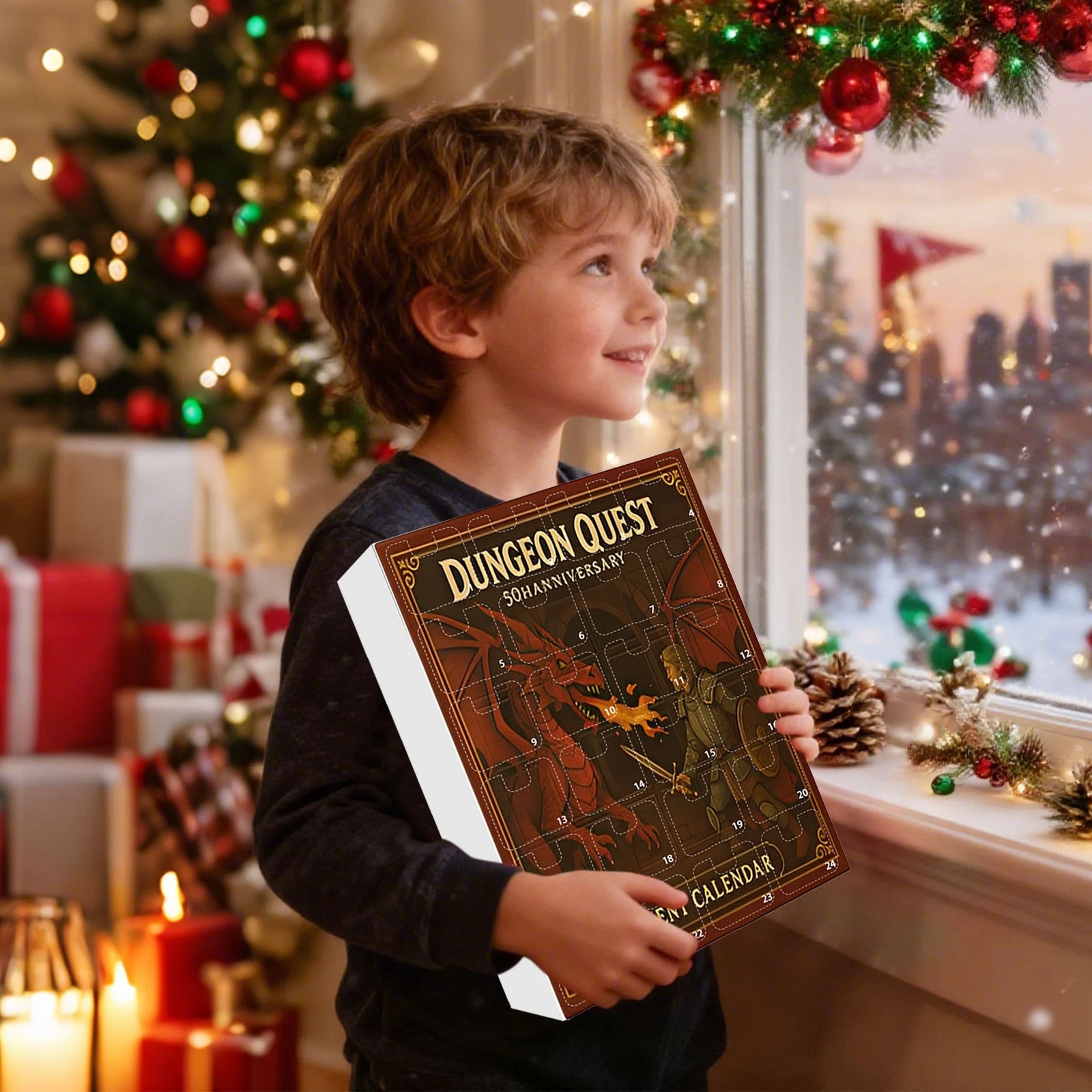 Dungeons & Dragons Advent Calendar 2025 2D Acrylic 24 Days Countdown Ornament