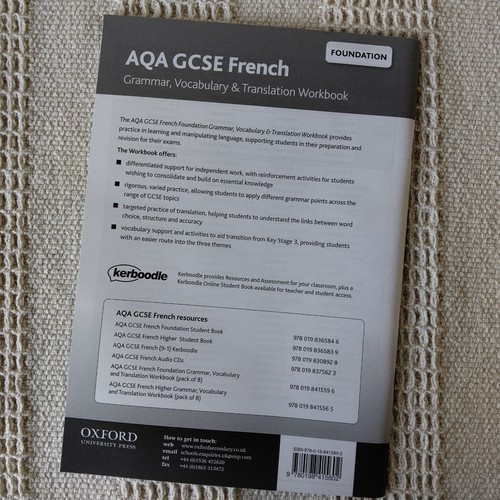 AQA GCSE French Grammar, Vocabularly & Translation Student Workbooks Bundle - Picture 5 of 9