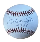 Pete Rose 4256 hits signed MLB baseball Beckett JSA PSA authenticated nice white
