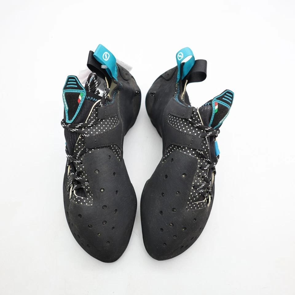 Zapatos de escalada SCARPA Chimera Vibram XS Grip 2 con cordones negros/azules para hombre talla 11 Foto 2 de 4