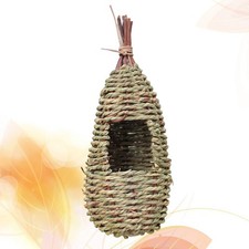 Simulated Rattan Woven Bird's Nest Natural Grass Nesting Material Finch