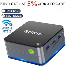 GMKtec G2 Intel 12th Gen Alder Lake N150 DDR5 Mini PC Windows 11 Pro WiFi6 BT5.2