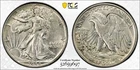 1944 P Walking Liberty Half Dollar PCGS AU50 gold shield