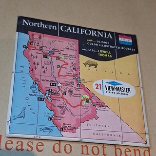 Northern California Viewmaster 3 Rollen Booklet View Master A 168 USA Ausgabe