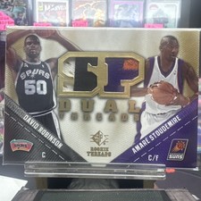 2008-09 SP Dual Threads - David Robinson, Amare Stoudemire - THICK 4 COLOR