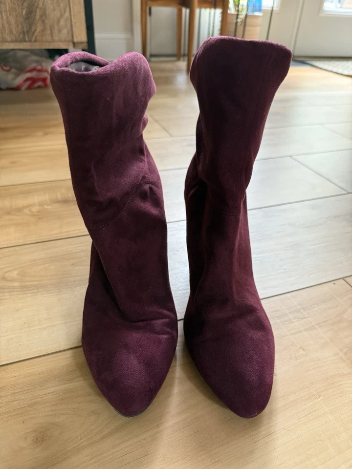 Botines Unisa para mujer Borgoña talla 9 Foto 4 de 4