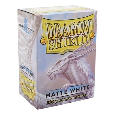 Dragon Shield Matte White Matt 100 Deck Schutzhüllen Originalverpackt Standardgröße