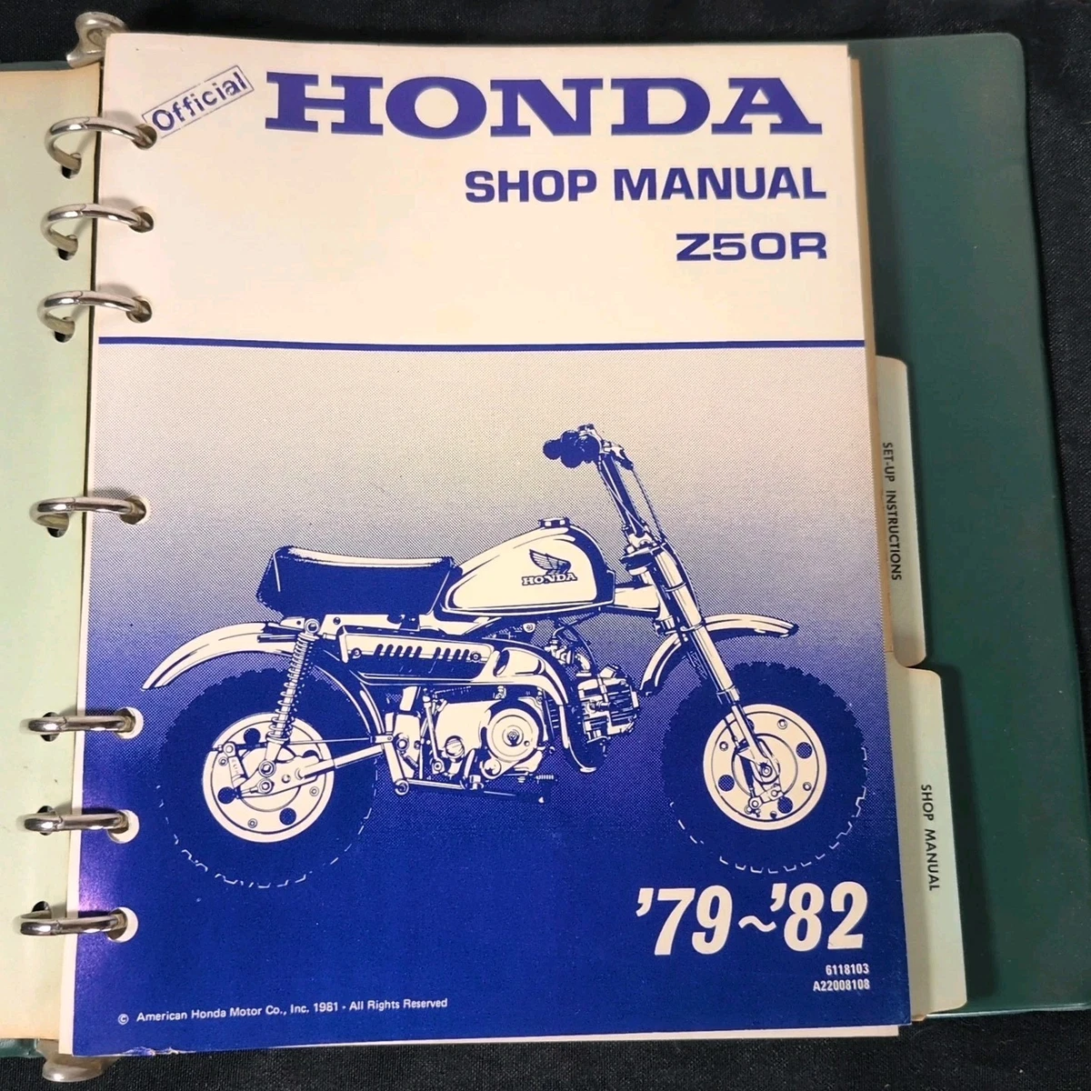 Honda Motorcycle Manuals and Literature Z50R Repair for sale | eBay