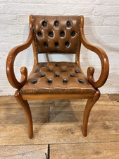 Leather Chesterfield Captains Chair - Free delivery Available
