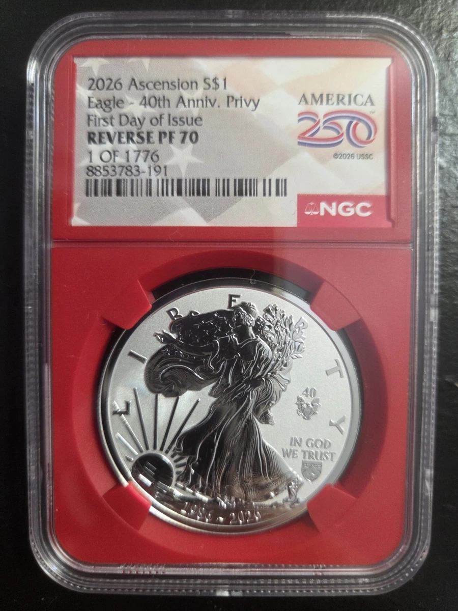 NGC Grade PR 70 Proof Silver Bullion Coins for sale | eBay