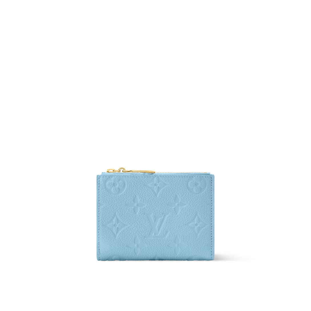 NEW Louis Vuitton Portefeuille Lisa wallet Blue Peach Pink Women