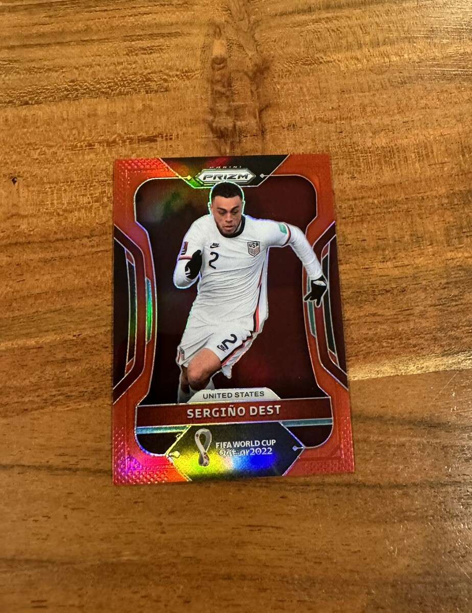 Sergino Dest 2022 Panini Prizm World Cup Red Prizm /399 SP NRMT+ USAMNT!!