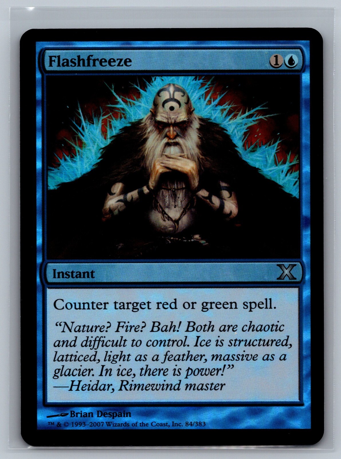 Magic The Gathering Tenth Edition Flashfreeze #84/383 Foil MTG TCG CCG 10th