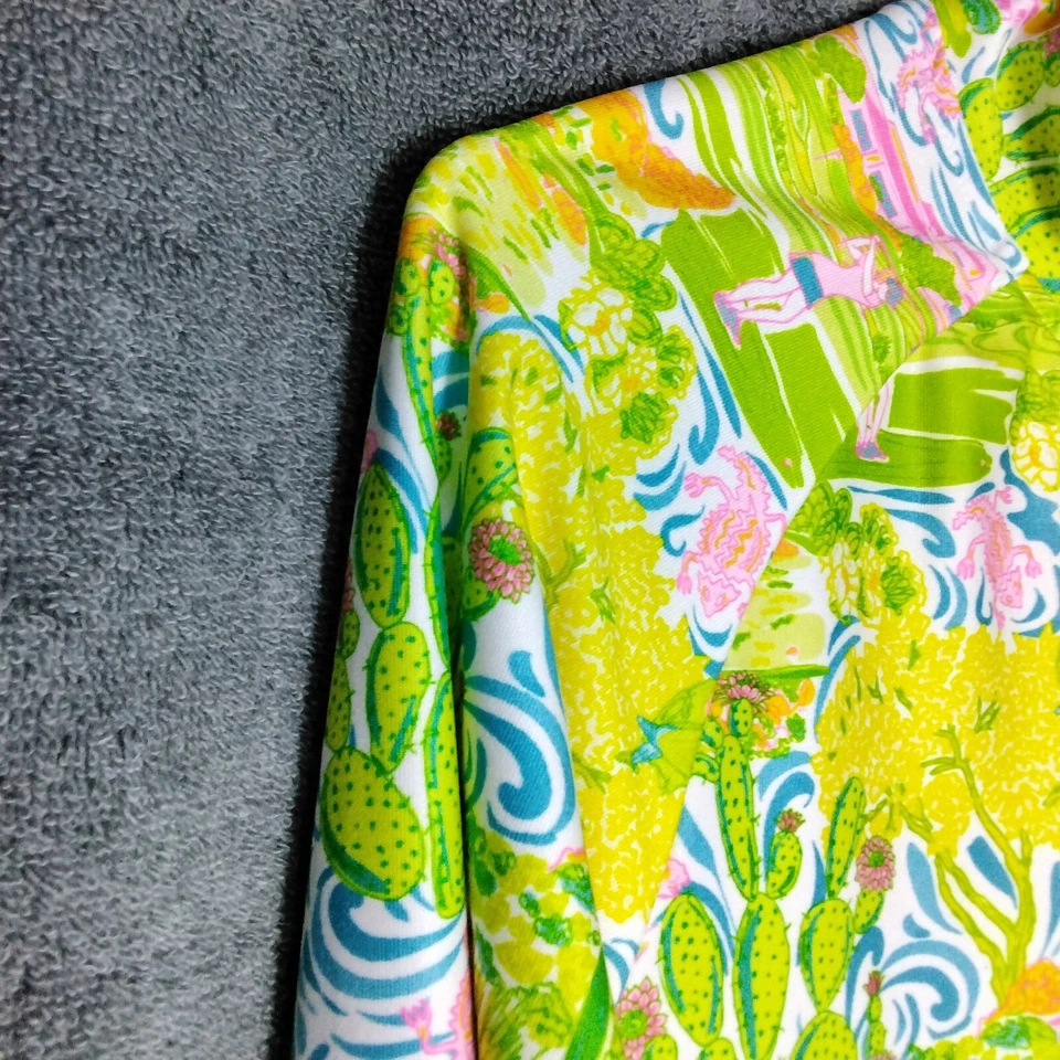 Camiseta polo Kaeli Smith para mujer talla XS verde golf Arizona manga larga cremallera Foto 3 de 4